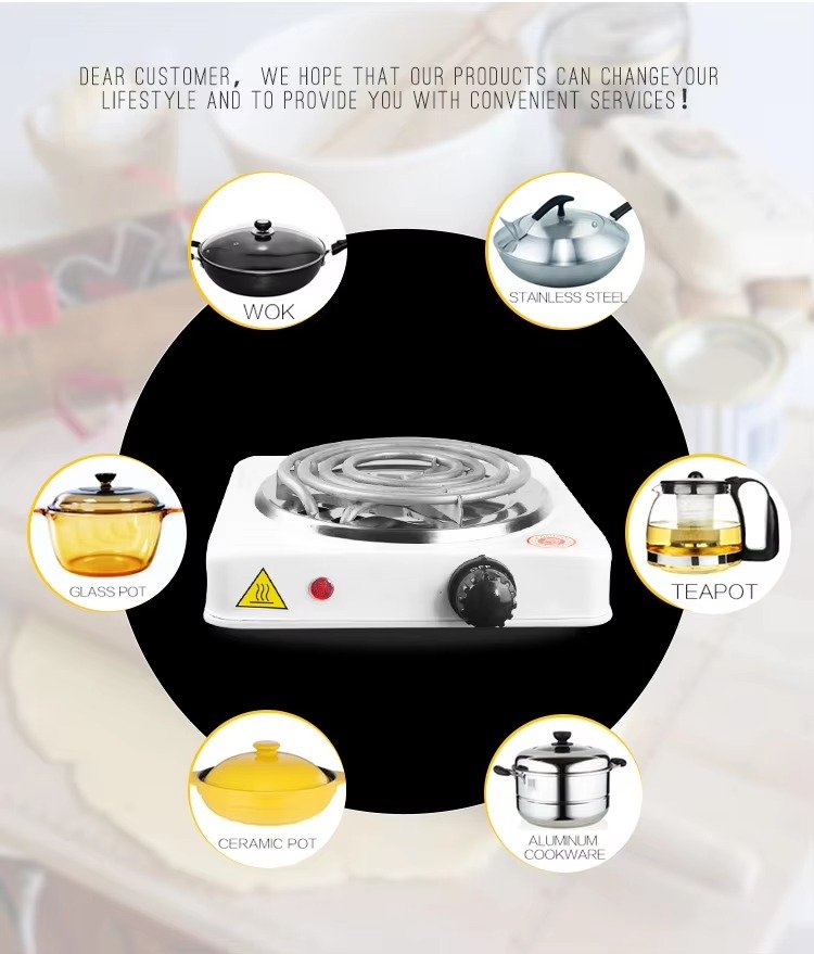 Electric Stove For Cooking - Hot Plate Heat Up In Just 2 mins - Easy to Clean -Metal Body (random color ) - Image 3