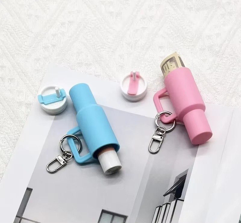 Colorful Mini Stanley Tumbler Key chain – Cute Miniature Tumbler Charm for Handbags, Backpacks & Car Keys – Portable Stanley Cup Key chain Accessory -Random color | Key Chain | Stanley Key chain - Image 3
