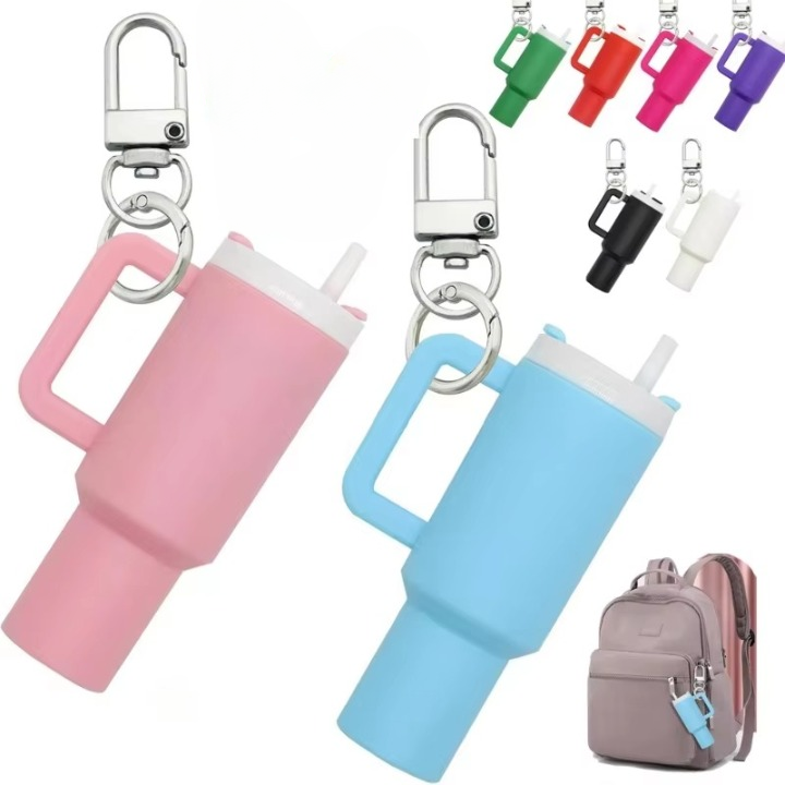 Colorful Mini Stanley Tumbler Key chain – Cute Miniature Tumbler Charm for Handbags, Backpacks & Car Keys – Portable Stanley Cup Key chain Accessory -Random color | Key Chain | Stanley Key chain - Image 5