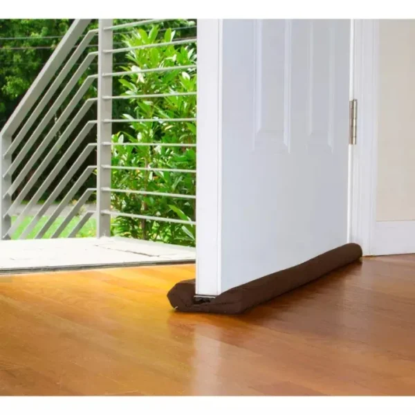 Twin DooTwin Door Foam Draft Protector - Door Air Lock Foam For Cold Air Window Shutters, Dust Barriers, Insect Repellent (Brown Color) - Image 2