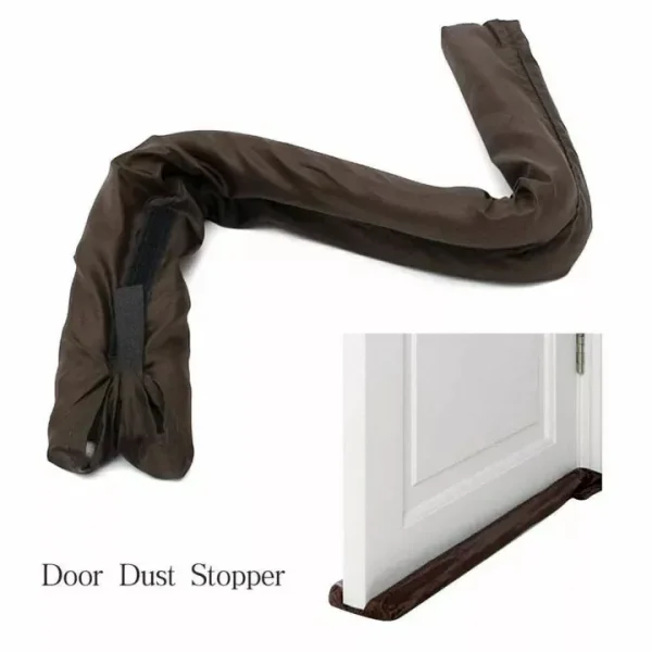 Twin DooTwin Door Foam Draft Protector - Door Air Lock Foam For Cold Air Window Shutters, Dust Barriers, Insect Repellent (Brown Color)